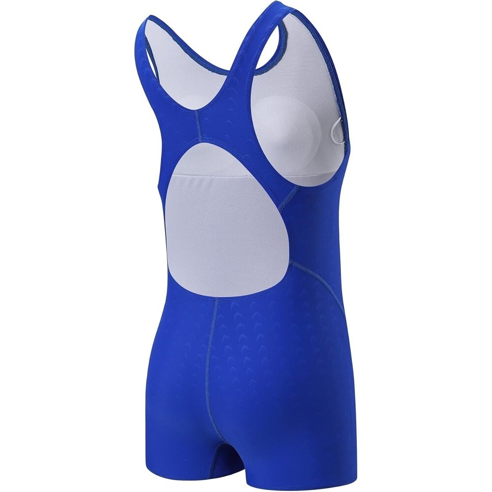 Girls One Piece Swimsuit Blue Size 6 Athletic
